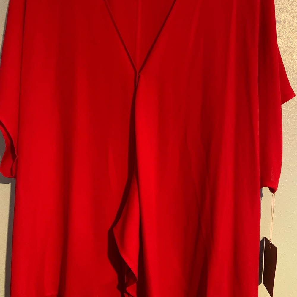 Chelsea 28 Red Chinoise Top Sz XXL NWT